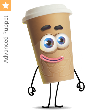 Paper Coffee Cup Character Animator Puppet
